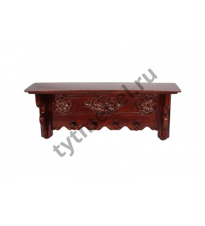 PRS 77 Полка навесная (массив красного дерева) ANTIQUE (вишня)